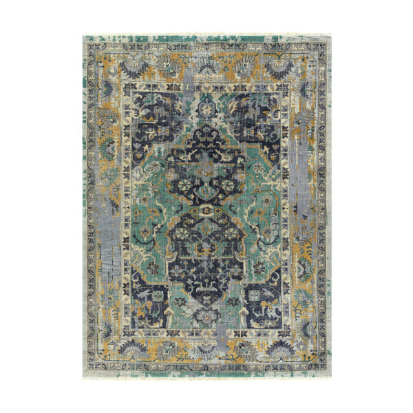 Festival Blue Area Rug -  6 x 9 Ft