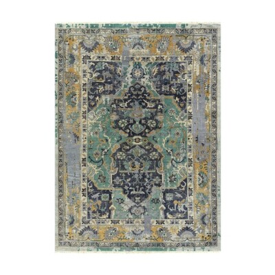 Festival Blue Area Rug -  6 x 9 Ft