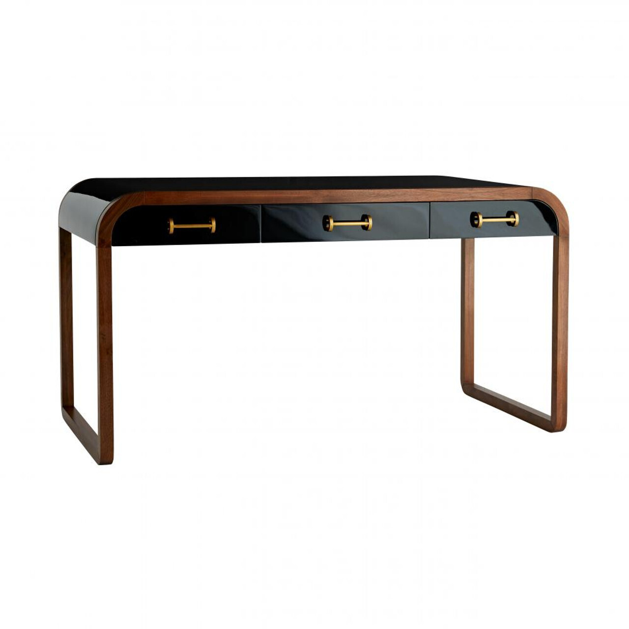 Curvaceous Walnut Petite Desk