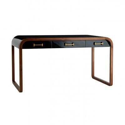Curvaceous Walnut Petite Desk