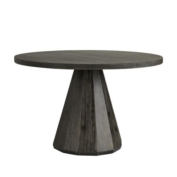 Textured Lava Stone Round Entry Table