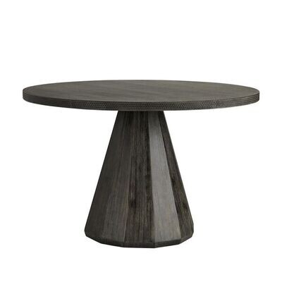 Textured Lava Stone Round Entry Table