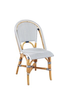 Parisian Blue & White Side Chair