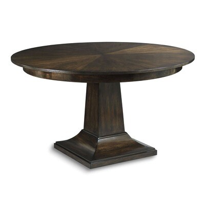 Contemporary Mink Pedestal Table - 54 Inch