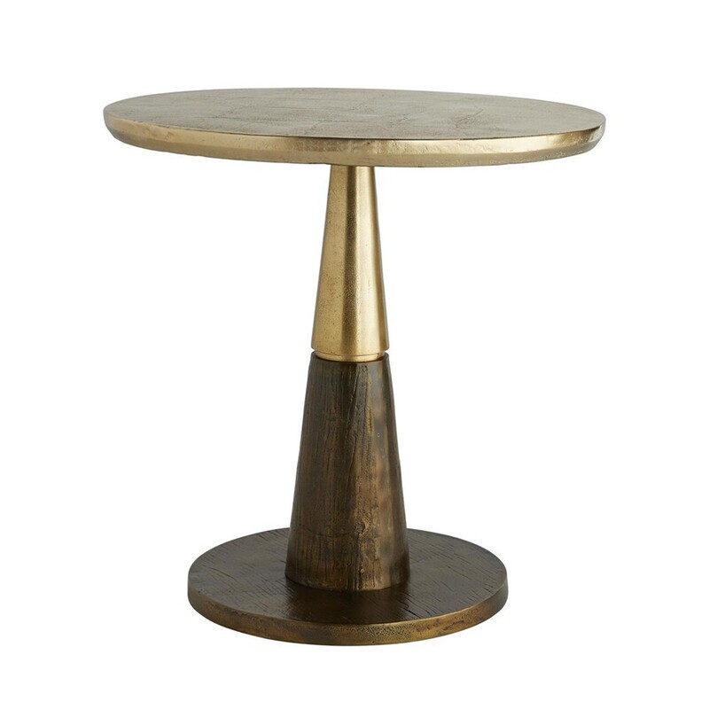 Burnished Gold Accent Table - 24 Inch
