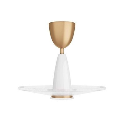 Seedy Slump Glass Flush Mount Ceiling Light