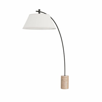 Arched Arm Floor Lamp in English Bronze