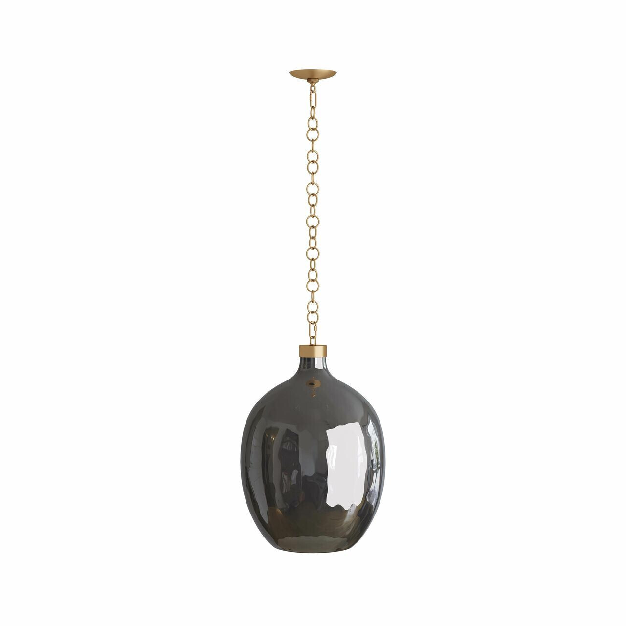 Flint Luster Glass Pendant Light - 18" D