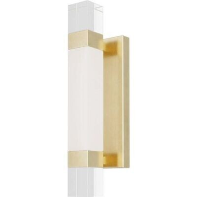 Modern Clear Crystal Linear Wall Sconce