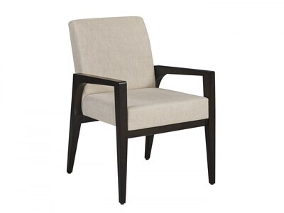 Contemporary Upholstered Dining Arm Chair