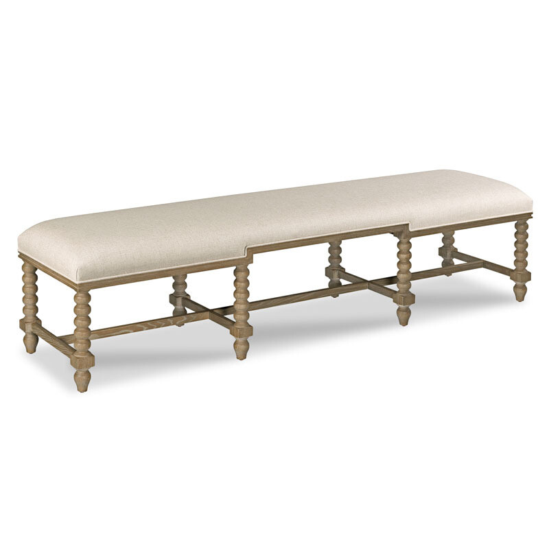 74-Inch Long Upholstered Bench