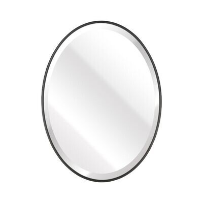 Modern Oval Mirror with Thin Frame