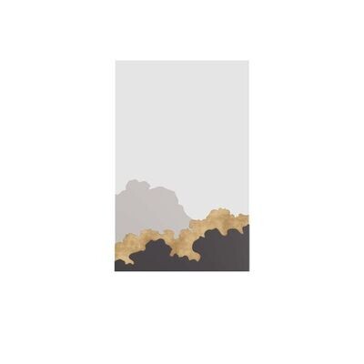 Cloud Silhouette Mirror in Bronze and Brass