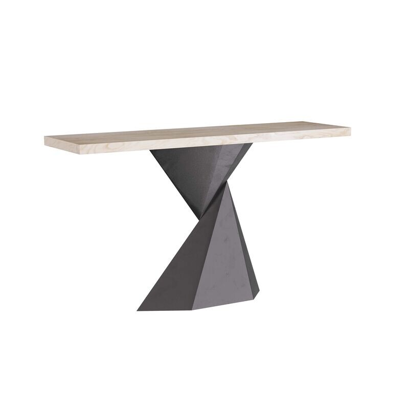 Modern Blackened Bronze Console