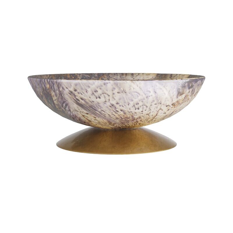Textured Mercury Glass Centerpiece Bowl