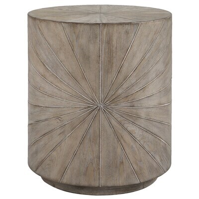 Cerused Starburst Side Table