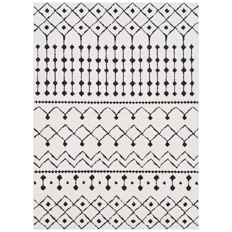 Polypropylene Bohemian Area Rug - 7'10" x 10'3"