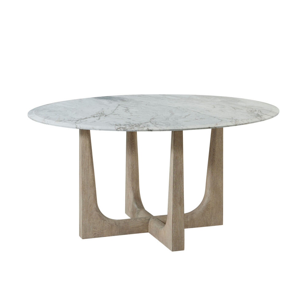 Round Dining Table with Marble Top - 60" D