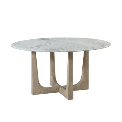 Round Dining Table with Marble Top - 60" D