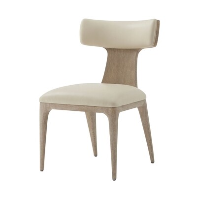 Leather Wing Back Dining Chair