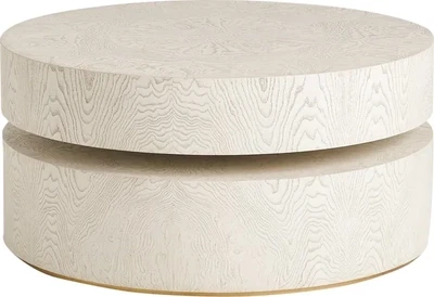 Modern Pivot White Coffee Table