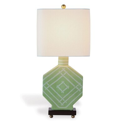 Bamboo Palm Table Lamp - 24" H