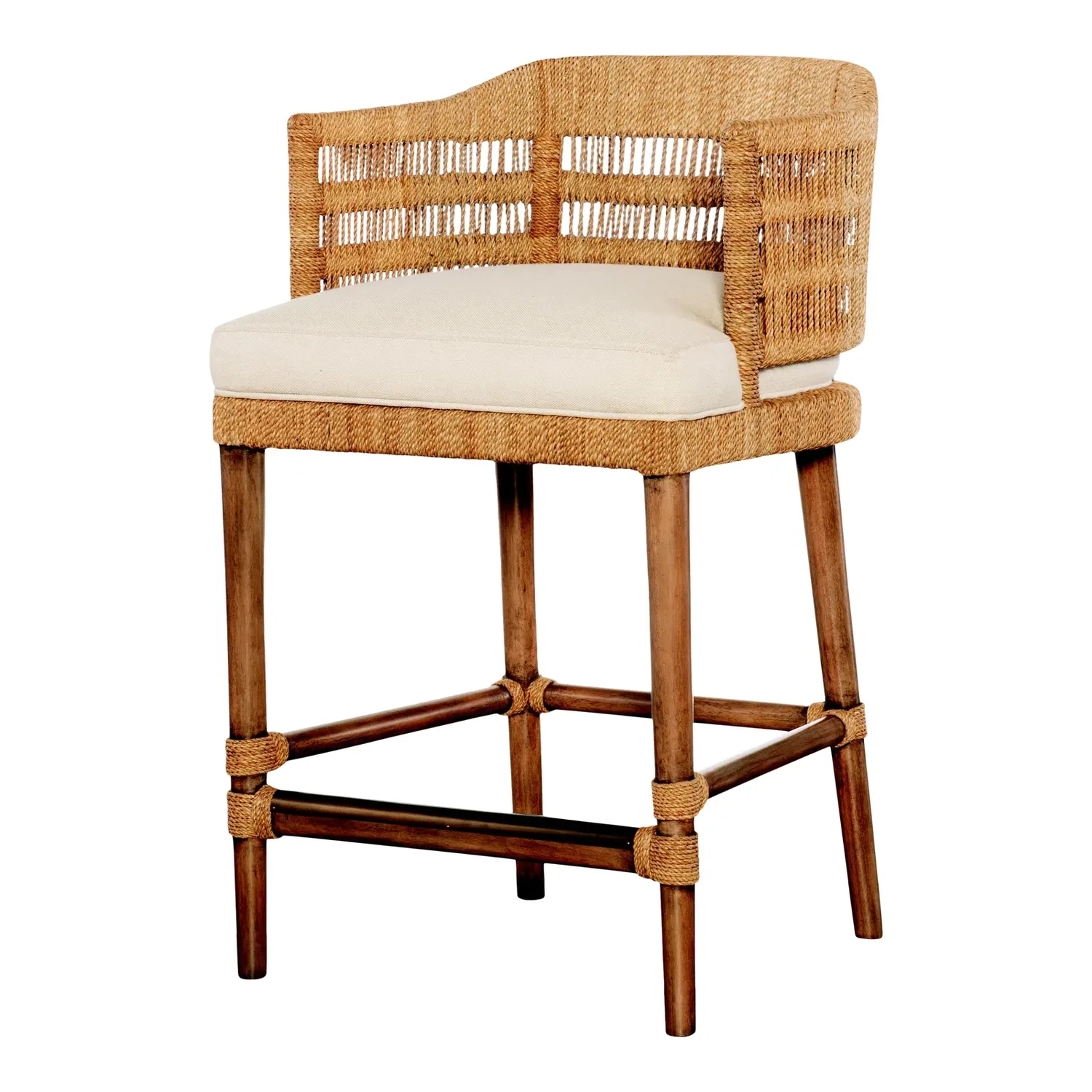 Boca Counter Stool - Natural/Flax