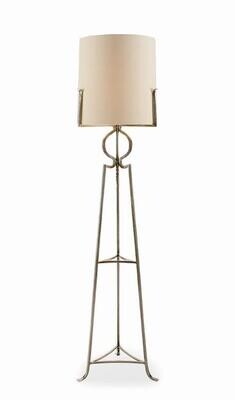 Polished Steel Floor Lamp