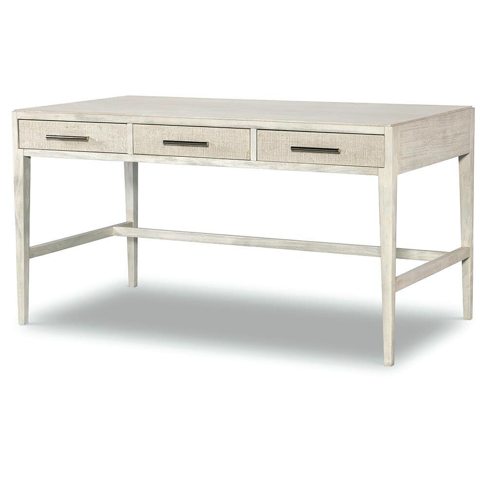 White Wood Desk with 3 Drawers