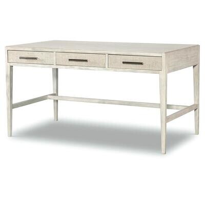 White Wood Desk with 3 Drawers
