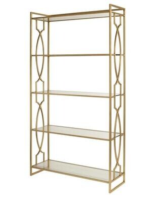 Elegant Gold Leaf Etagere
