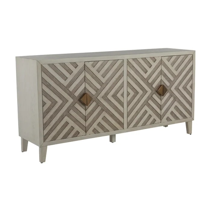 Two-Tone Geometric Dresser