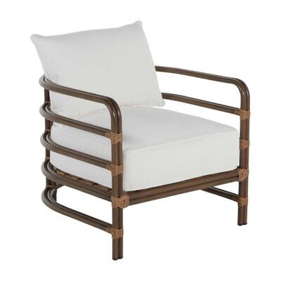 Outdoor Aluminum Barrel Lounge Chair