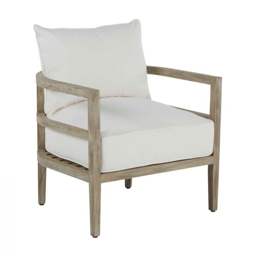 Grey Teak Outdoor Lounge Chair