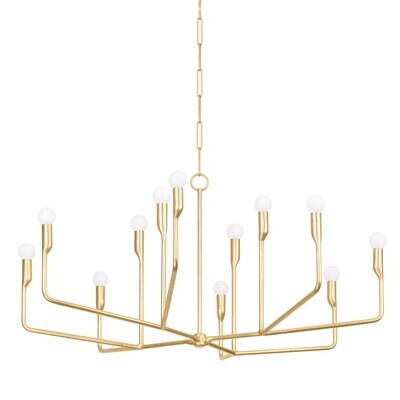 Vintage Gold Modern Silhouette Chandelier