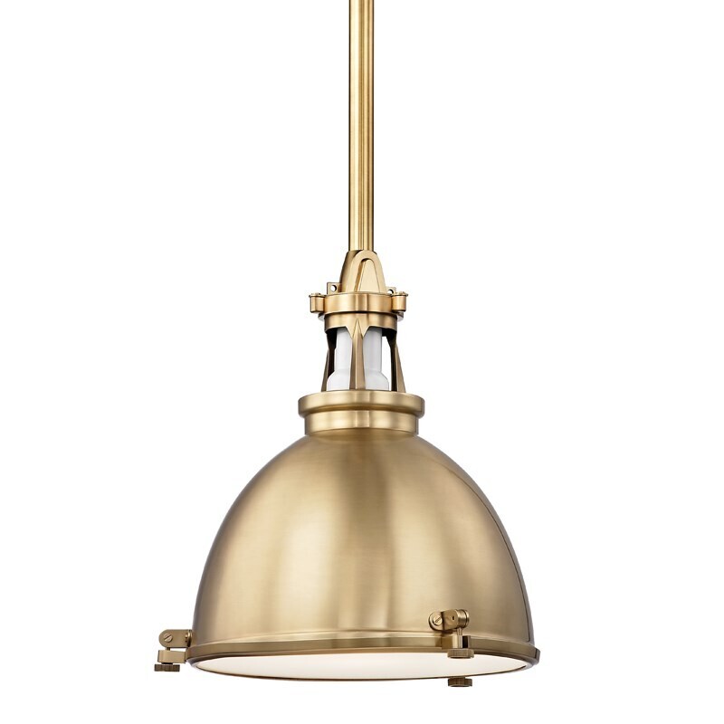 Massena 1-Light Pendant, Finish:: Aged Brass