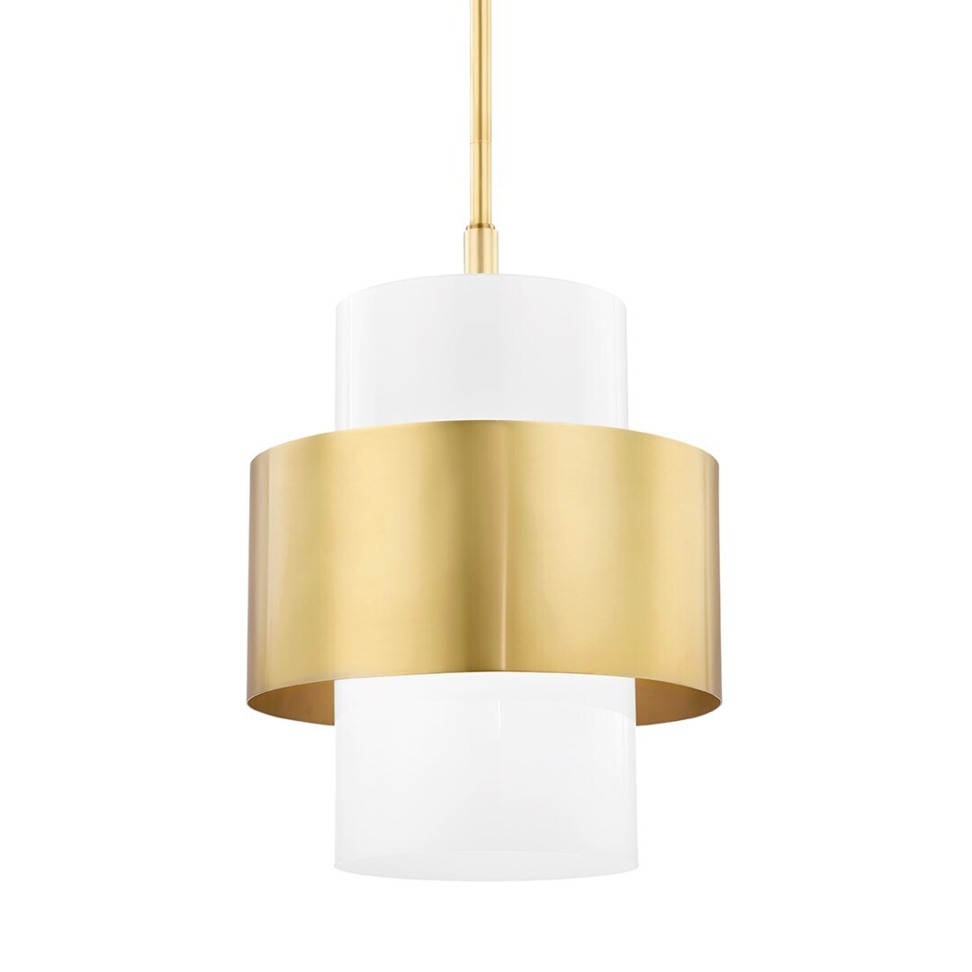 Cornith 1-Light Pendant, Finish:: Aged Brass, Dimensions:: 15.50"D x 18.50"H