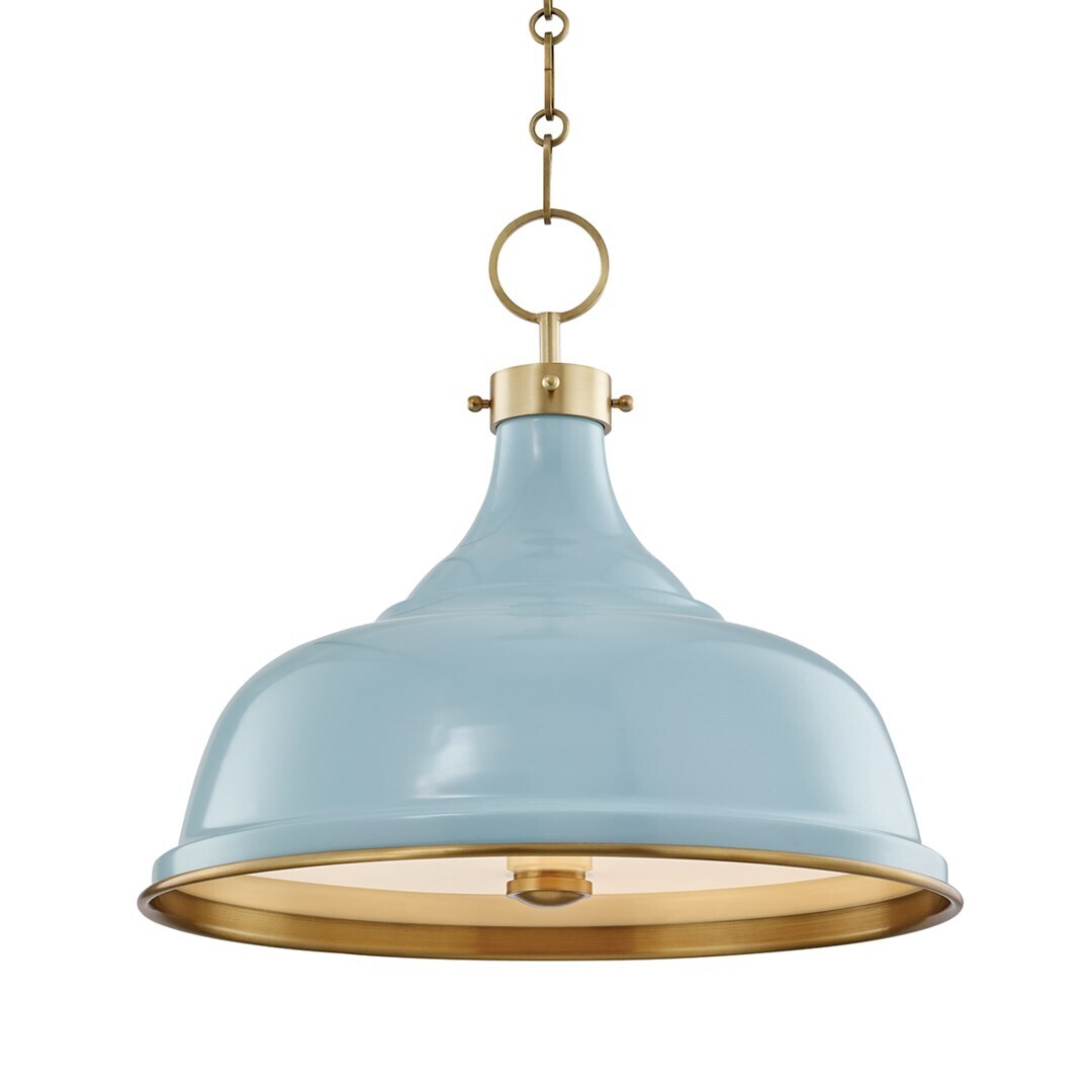 Painted 3-Light Pendant - 18" W