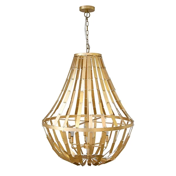 Luxe Gold Draped Chandelier
