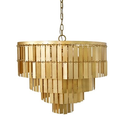 Gold Four Tiered Chandelier