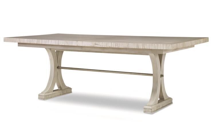Oak Veneer Rectangular Dining Table - 88" W