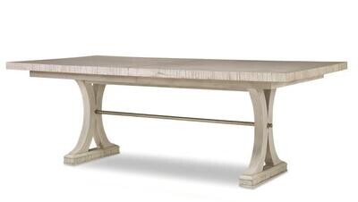 Oak Veneer Rectangular Dining Table - 88" W