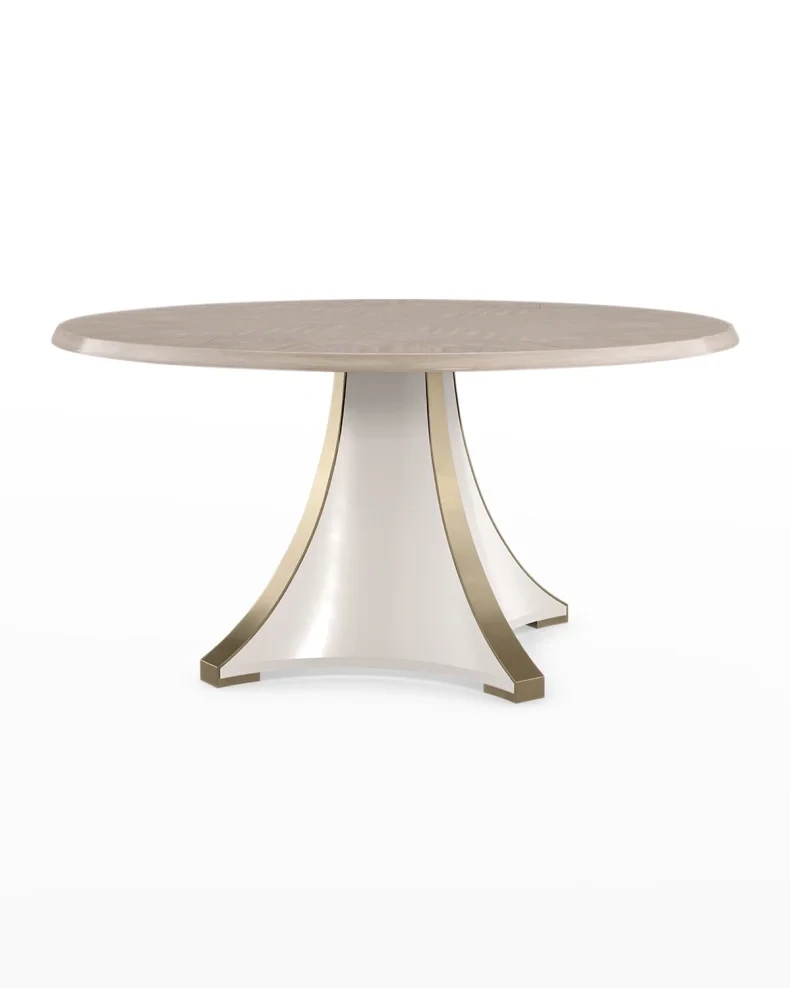 Sculptural Round 60" Dining Table