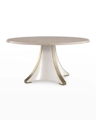 Sculptural Round 60" Dining Table