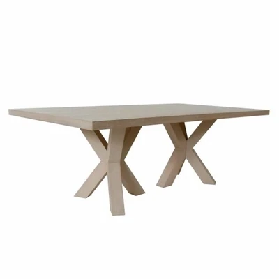 86" W Minimalist Rectangular Dining Table