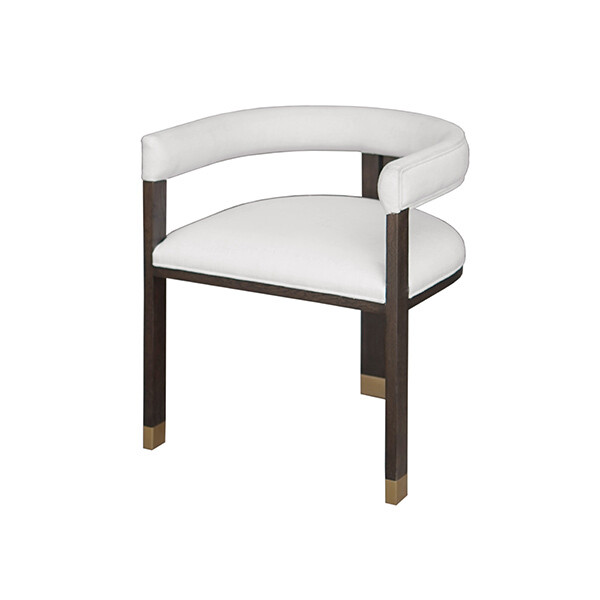 Espresso Barrel Back Dining Chair