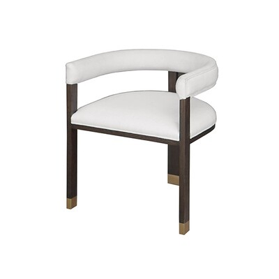 Espresso Barrel Back Dining Chair