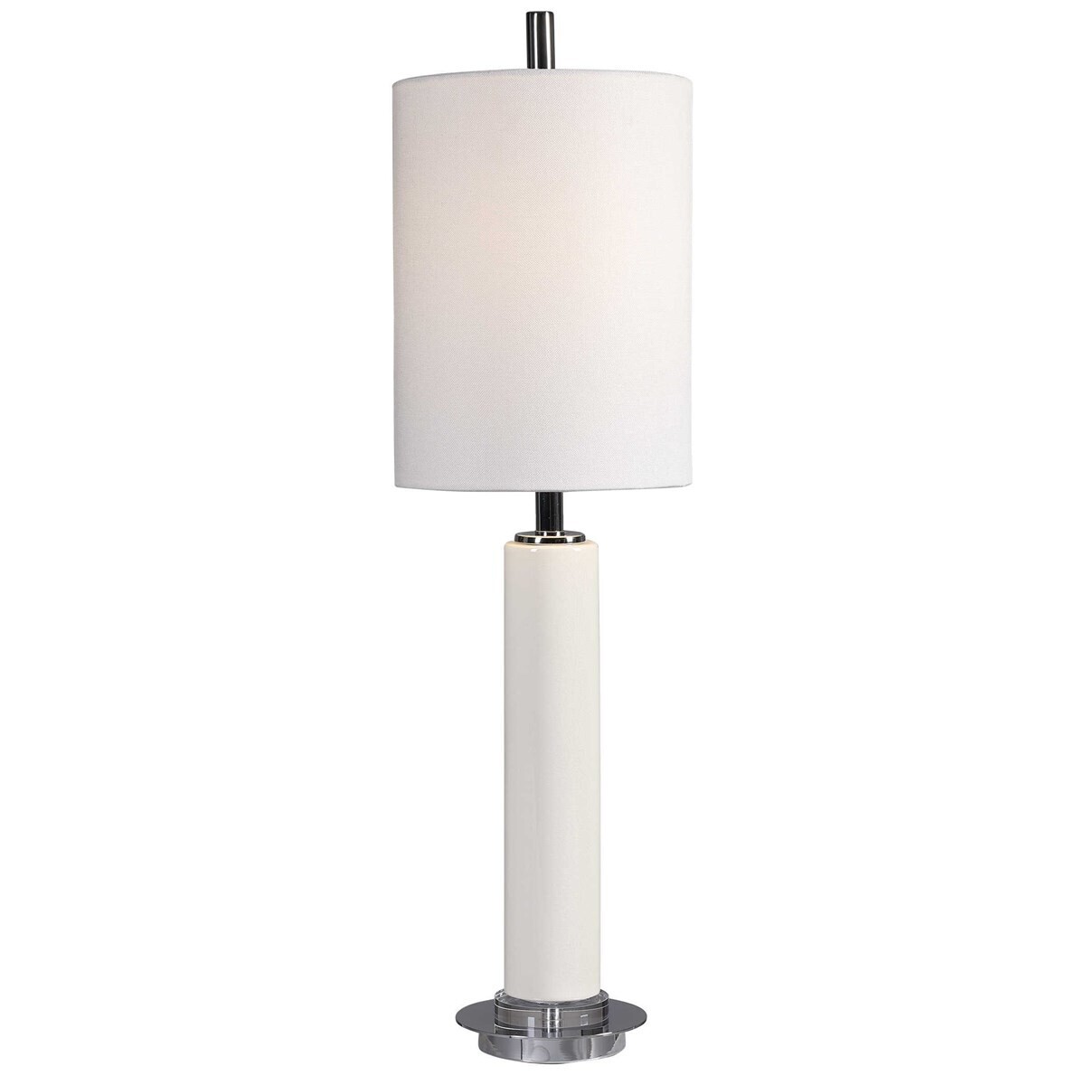 White Ceramic Buffet Table Lamp