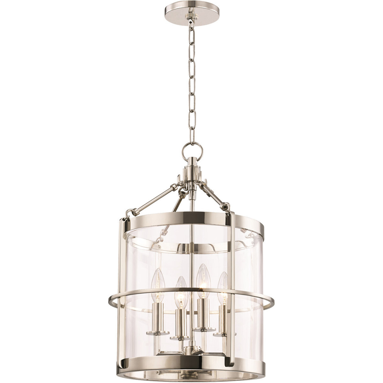 Ren 4 Light Pendant in Polished Nickel