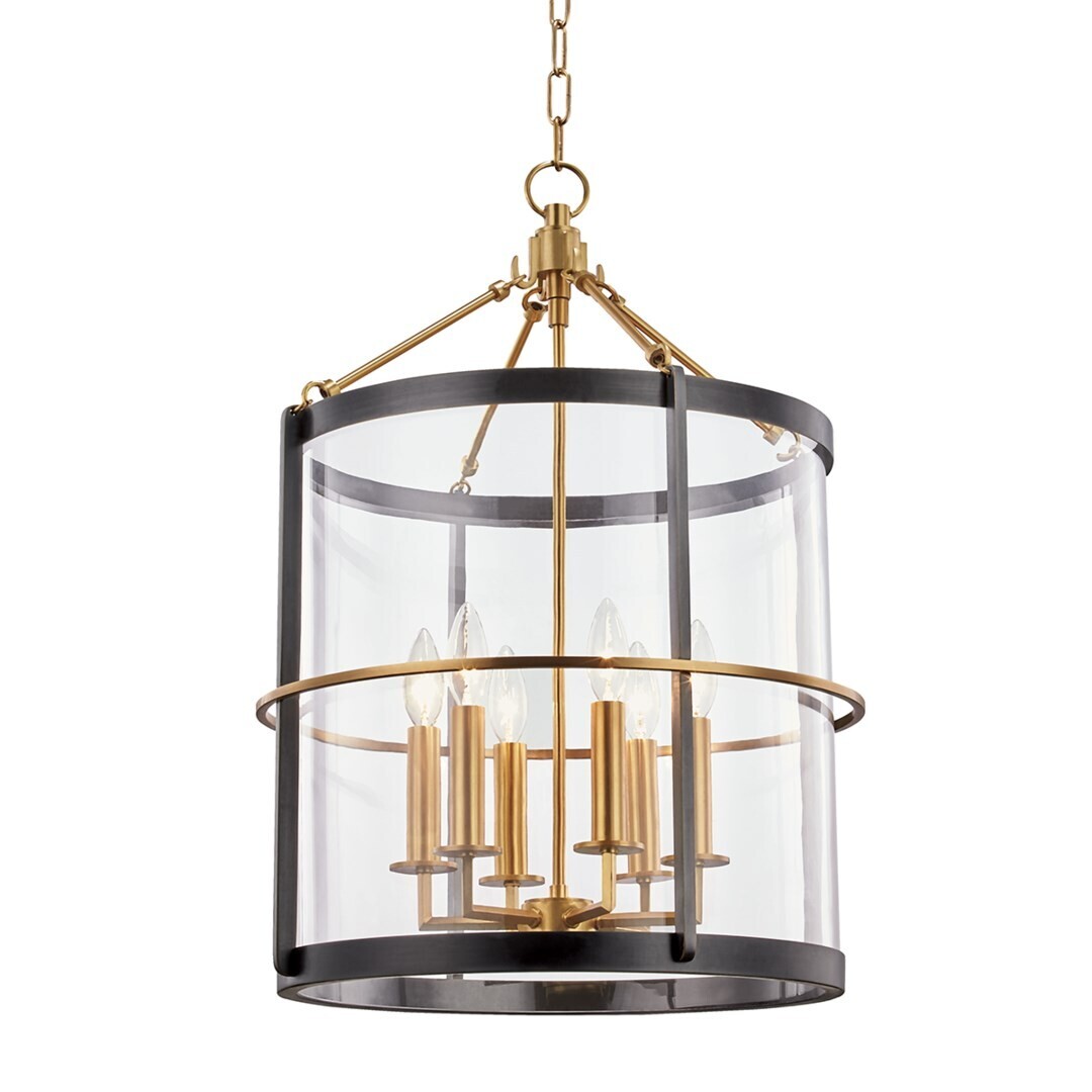 Ren 6 Light 18" Wide Pendant in Aged Old Bronze